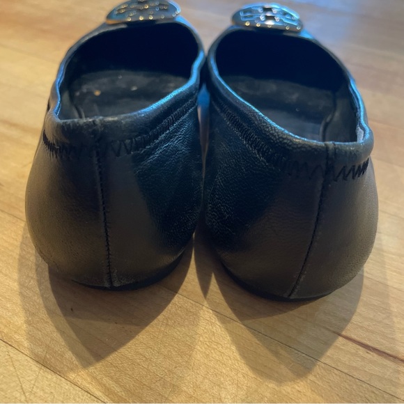 Tory Burch Flats Women's Size 6M Black Leather - Picture 5 of 12